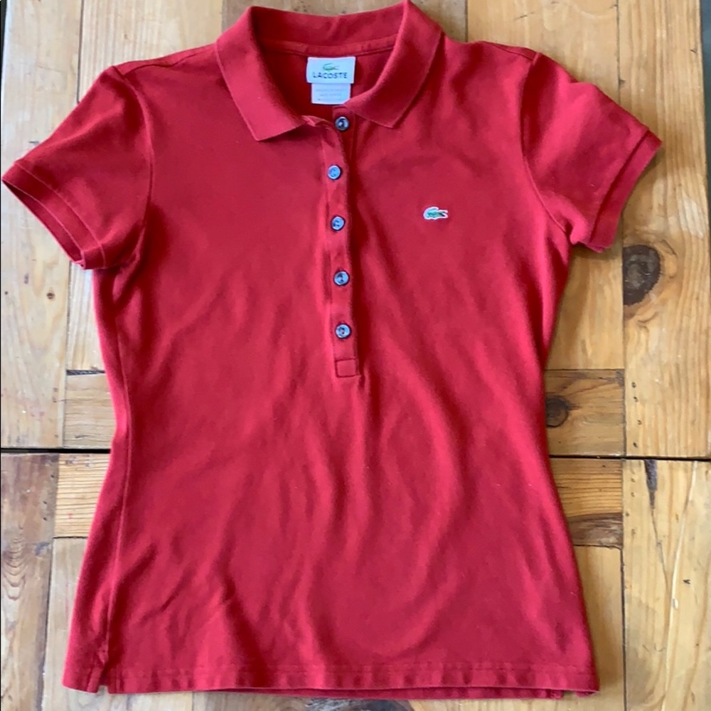 LaCoste Slim fit button down polo